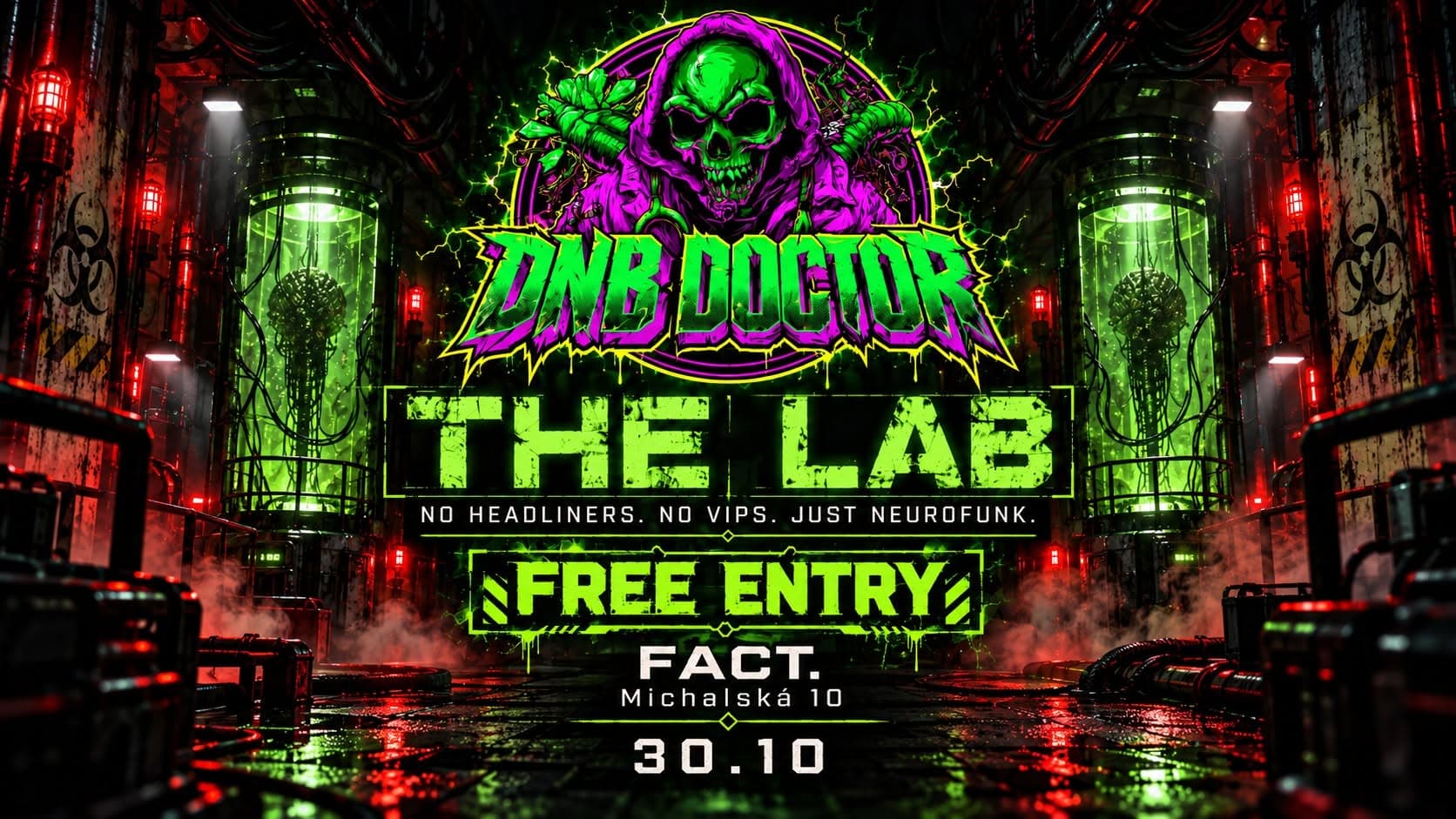 DnB Doctor: The Lab – Free Neurofunk Night at Fact Club Bratislava (30 Oct)